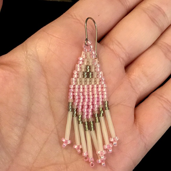 SOLD!!Beaded BOHO Earrings *2 Pairs *NEW *Hand Crafted ⭐️BOGO ELIGIBLE! - Picture 3 of 5